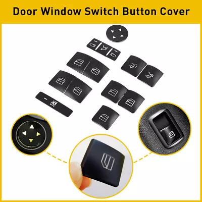 Door Window Switch Button Cover Stickers For Benz E200 E250 E300 ML350 2012-2015 • $12.34