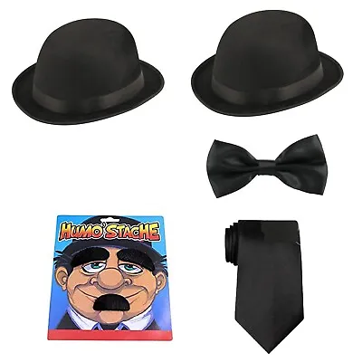 Laurel And Hardy 1920's Double Act TV Films Stag Night Fancy Dress Costume Set • £16.85