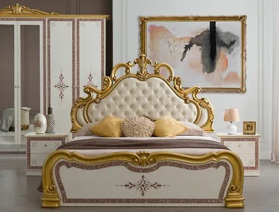 £1499 • Buy New Luxury Stunning Grace Italian High Gloss Bedroom Set With 6 Doors Wardrobe