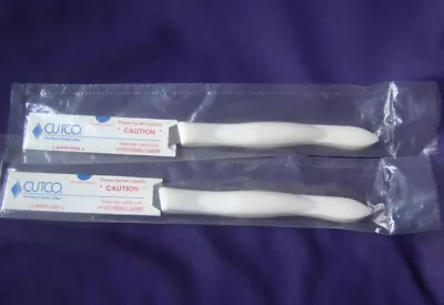 $80 • Buy NEW (2) CUTCO 1759 Pearl White Handle Knives  3 3/4  Blades