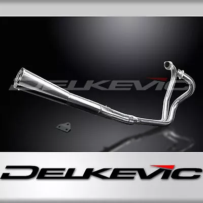 Yamaha XS650SE 1978-1985 Delkevic Stainless Exhaust System 2-1 Megaphone Muffler • $709.49