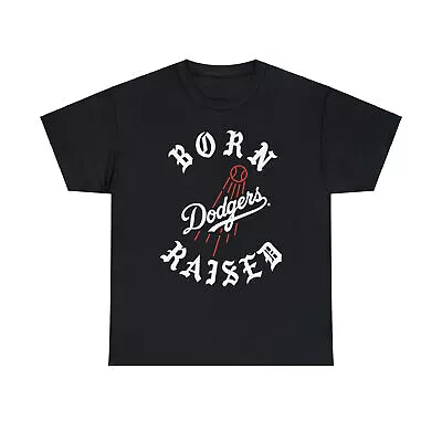 Born Dodgers T Shirt Men Womens Mister Cartoon Los Angeles Raised Shohei Ohtani  • $35