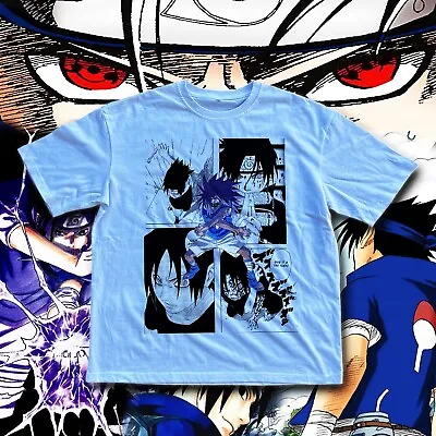 Sasuke Uchiha T-Shirt Naruto Jiraya Hinata Itachi Anime Shirt All Size • $24.99