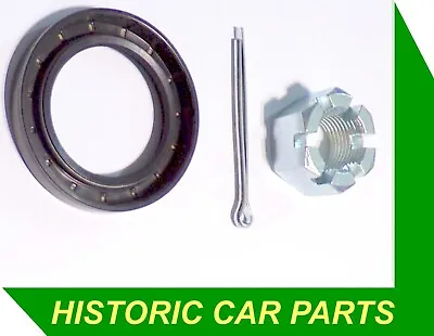 MGB ROADSTER & MGBGT 1965 ON - OIL SEAL CASTELATED NUT & SPLIT PIN For Rear AXLE • $24.89