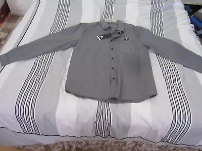 New Men's Miami Dark Gray L/S Long Sleeve Dress Shirt Large By Antigua • $0.01