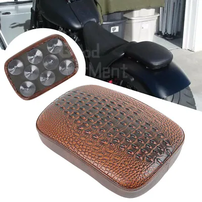 For Harley Rectangular Motorcycle Pillion Passenger Pad Seat 8 Suction Cup Pad • $27.45