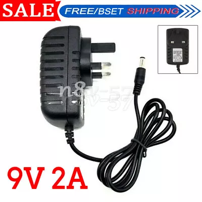 9V 2A Power Supply UK Plug AC DC Transformer Adapter Converter Wall Charger • £4.76