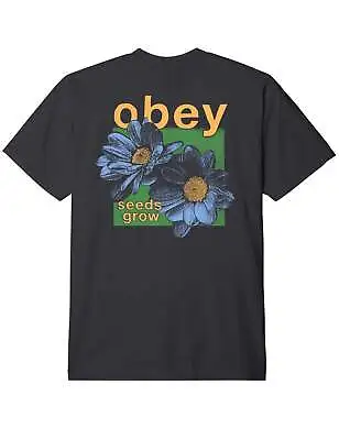 Obey Clothing Men's Seeds Grow Heavy Box Tee - Vintage Black • £58.50