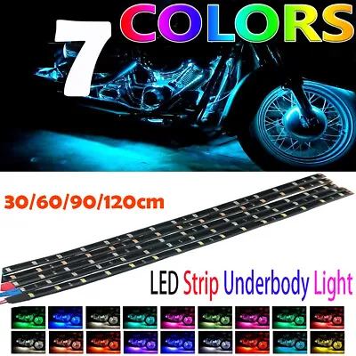 30/60/90 CM Motorcycle Underglow Lights LED Strip Neon Light Fairy Tube Lamp • $2.85