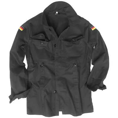 Mil-Tec BW German Army Moleskin Jacket Military Mens Security Cotton Shirt Black • $80.95