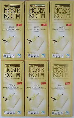 6 Bars Moser Roth Madagascar Vanilla White Chocolate 4.4-oz Pack • $24.99