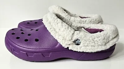 Crocs Mammoth Evo-Men's 9/Women's 11 Clogs-Amethyst/Oatmeal-Slip On-Pre-owned  • $26
