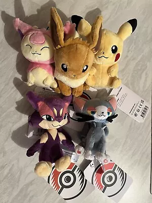 Pokémon Sitting Cuties Job Lot - Pikachu Eevee Skitty Purrloin Glameow - New • £44.99