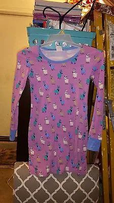 Munki Munki  Hipster Llamas  Thumb-hole Sleeve Nightgown  - SZ. XS • $13.99