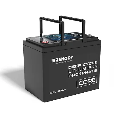 Renogy 12V/24V/48V 100Ah Core Series Deep Cycle Lithium Iron Phosphate Battery • $519.99