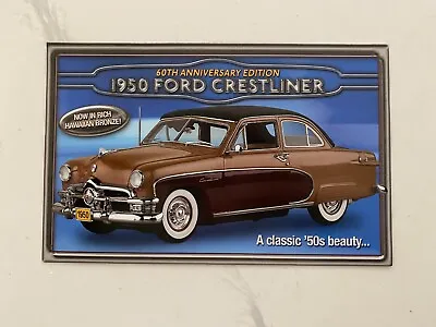 $9.95 • Buy Danbury Mint Brochure 1950 Ford Crestliner