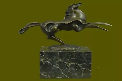 Stallion Racing Horse Handcrafted Art Bronze Sculpture Statue Figurine Figure NR • $154.50