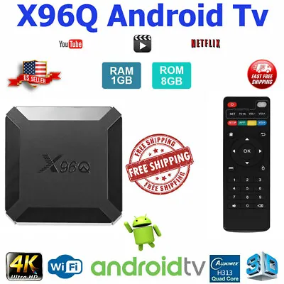 Android 10.0 TV Box X96Q Quad Core HD 4K Media Stream Player Mini PC Dual WiFi • $26.99