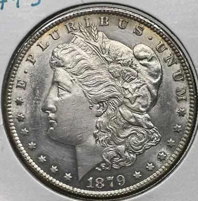 1879-S Morgan Dollar BU Uncirculated Details Whizzed/Cleaned • $1