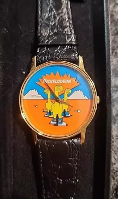 Vintage 90s Nickelodeon Studios Orlando Employee Watch Doo Wop A Saurus WORKS! • $499.99