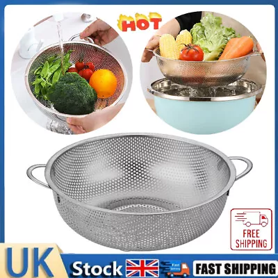 Fine Mesh Strainer Colander Rice Vegetable Sieve RY • £6.17