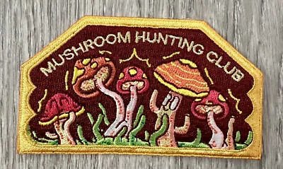 Mushroom Hunting Club Trippy Starry Night Sew On Patch 3” • $8