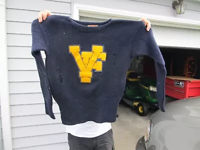 1940's - 50's Valley Forge Military Academy Varsity Letter Sweater - Drummond SW • $44.99