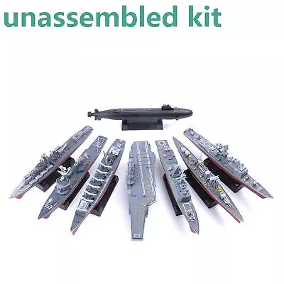 8pcs Warship Aircraft Carrier Cruiser Frigate Submarine Battleship Unassembled • $34.31