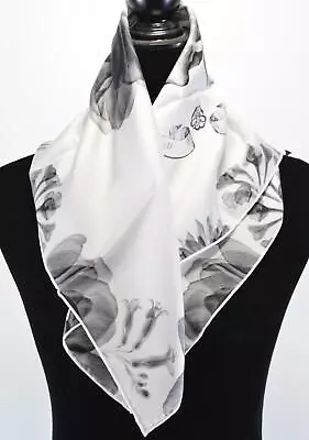 $260.54 • Buy New Alexander McQueen 631673 BANDANA BLOOM Skull Silk Twill Scarf