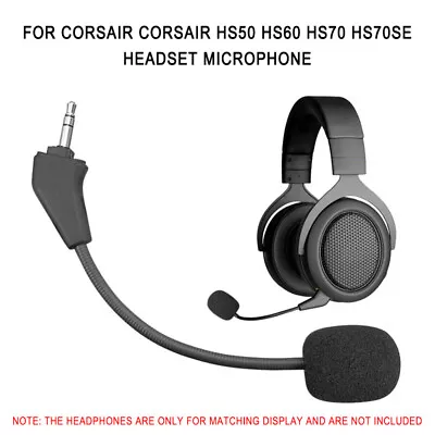 Replacement Game Mic Aux 3.5mm Microphone Boom For Corsair HS50 Pro HS60 HS70 • $14.41