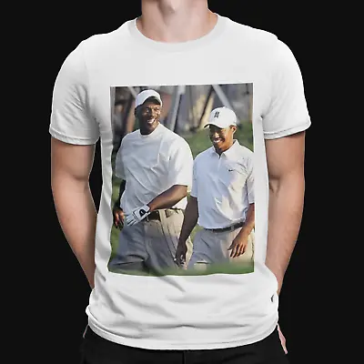 Michael Jordan And Tiger Woods T-Shirt - Sports  Retro Xmas Gift Cool Tee MJ  • £7.19