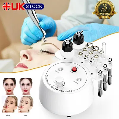 3 In 1 Diamond Microdermabrasion Dermabrasion Facial Peel Vacuum Skin Machine UK • £56