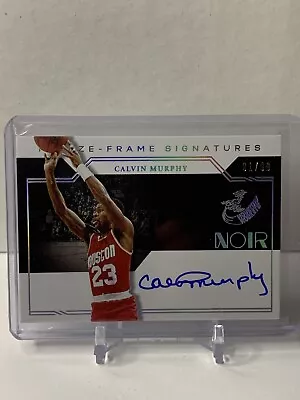 2020-21 Noir Calvin Murphy Freeze-Frame Holo Silver  Auto Autograph #/99 Rockets • $15