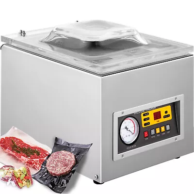$277.99 • Buy DZ-260S Commercial Vacuum Sealer Food Sealing Machine Food Saver Chamber Packing