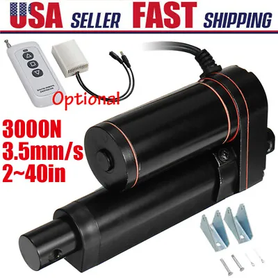 Linear Actuator 12V Heavy Duty Waterproof Stroke 2 ~40  1000MM 3000N 660lbs • $45.99