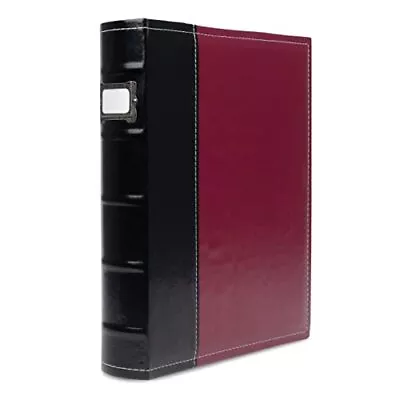 3 Ring Binder 1 Inch Rings - Faux Leather Presentation Pack Of 1 Burgundy • $39.63