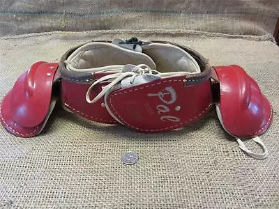 Vintage Leather Child's Football Pads Antique Old Pal Sports Ball Team 7985 • $103.96