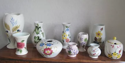 Collection Of Ten (10) Radford Items - Vases & Preserve Pot • £24