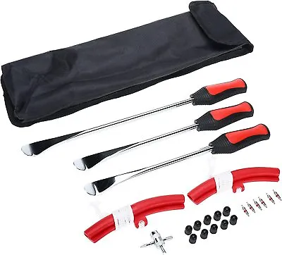 22PCS Motorcycle Tire Spoon Iron Lever Tire Changing Tools Set With 2 Protectors • $22.99