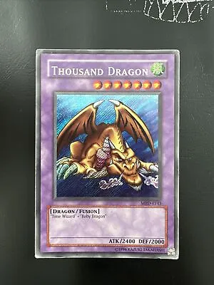 Yugioh Thousand Dragon Secret Rare Mrd-e143 Played • £10.39