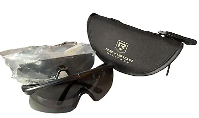 Revision Military Z87 Sawfly Shield Safety Glasses W/ Case & Extra Lenses  • $49.99