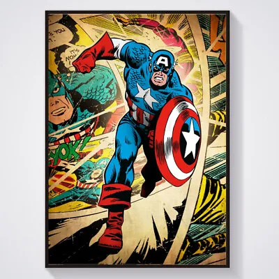 Captain America Poster - Wall Art Marvel A4 & A3 • £4.99