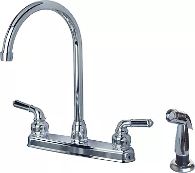 1201SPCP RV Mobile Home Non-Metallic High Arc Swivel Kitchen Sink Faucet With Si • $46.13