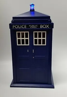 $29.99 • Buy ZEON Dr. Who Cookie Jar Plastic Light Sound Tardis Police Call Box 2004 