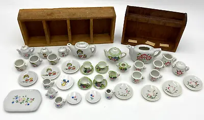 Antique Doll Tea Sets Huge Lot Mid-century Dishes Plates Vintage Made In Japan • $50