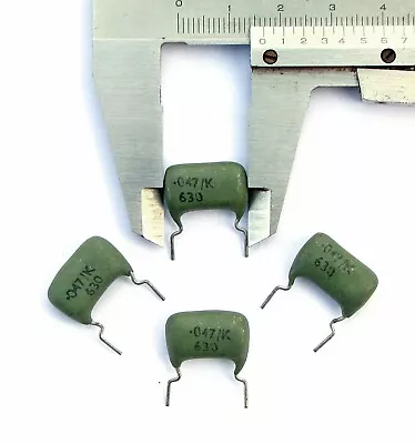 4 Pcs ERIE Radial 0047uF 47nF 630V Capacitor Greenie Marshall JMP RM 15 • $6.90