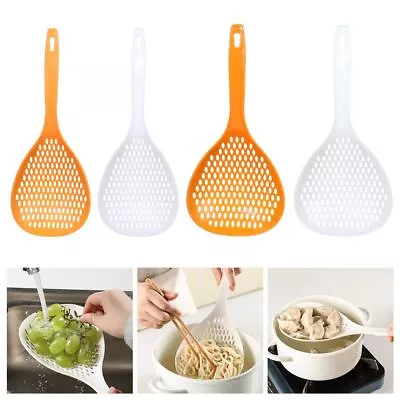 Cooking Shovels Handy Filter Strainer Mesh Ladle Nylon Soup Spoon Skimmer • £4.84