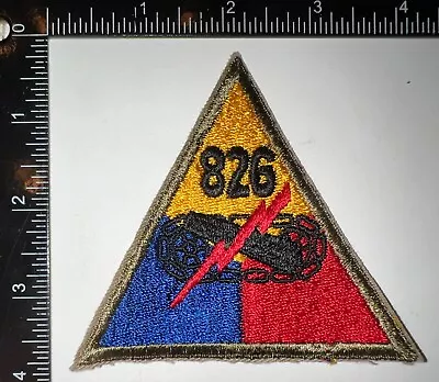 $20 • Buy WWII US Army 826th Armored Armor Tank Destroyer Battalion Bn Tank Patch