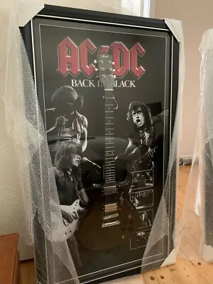 AC/DC Full Sized Guitar Signed By Angus Young Framed Memorabilia • $3000