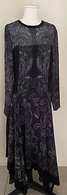 WITCHERY 100% Polyester  Lined Asymmetrical Maxi Dress Size10- China • $25